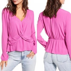 Leith Knot Purple Orchid Blouse